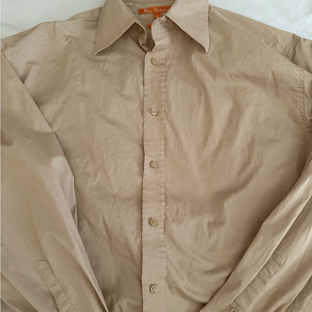 Ben Sherman Beige Button Down Shirt